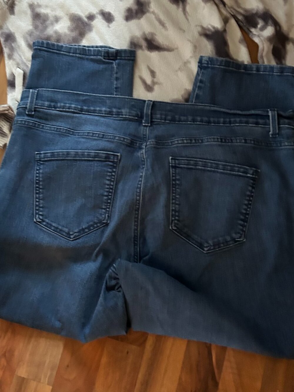 size 24w 24 w womens pants jeans blue denim stretch twenty four Amanda